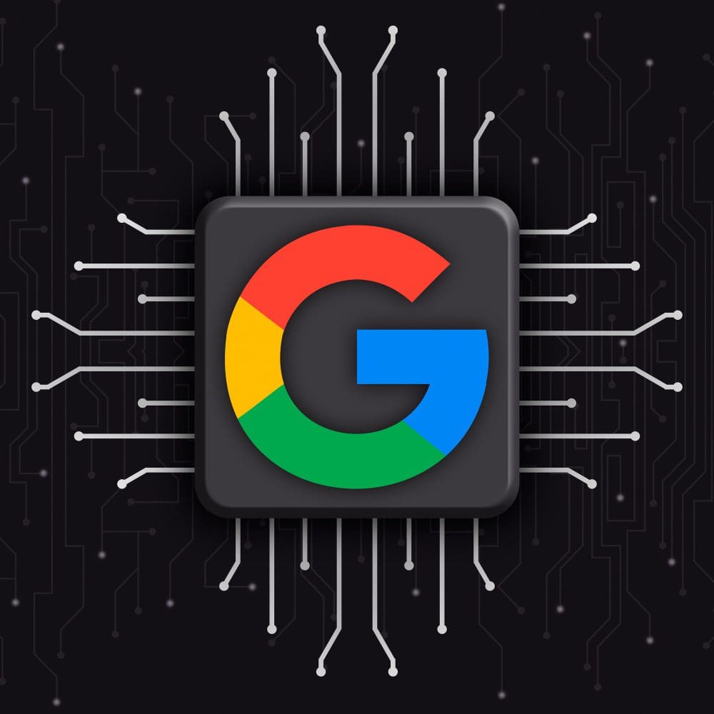 A circuit board featuring the Google logo symbolizing local search engine optimization.