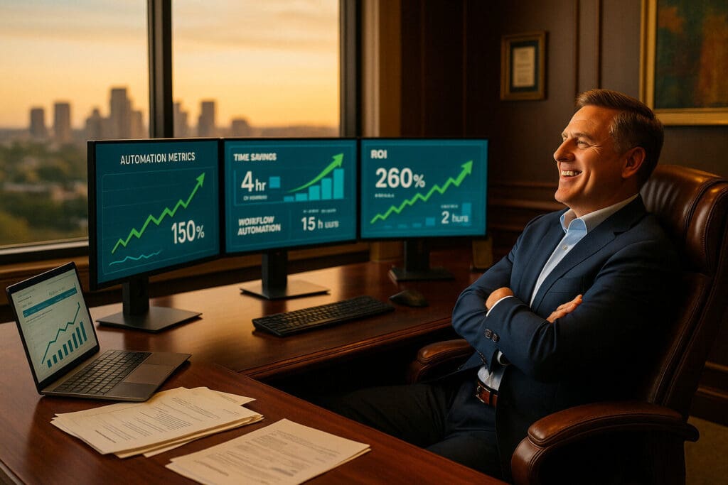 Business owner amazed by AI efficiency solutions Texas results